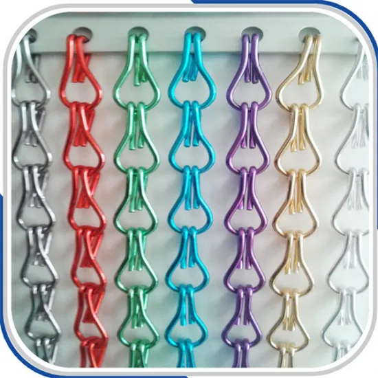 Aluminum Alloy Chain Link Metallic curtain