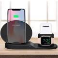 3 في 1 Fast Qi Wireless Charger قياسي