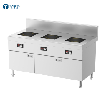 380V Multifunctional Heavy Duty Kitchen 3 Burner Induction Cooker