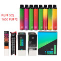 퍼프 XXL 일회용 vape 펜 1600 퍼프