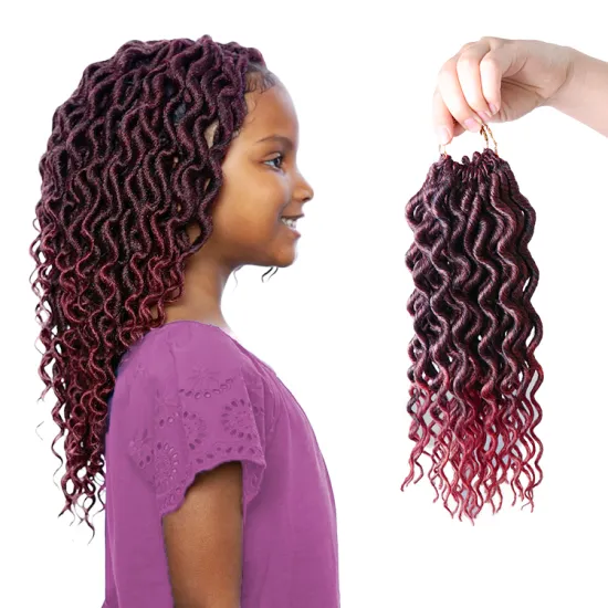 Synthetic Attachment Kid Hair Extension Chignon Pre Stretch Synthetic Crochet Braiding Hair For Kids