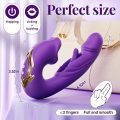 Vibrador com 10 brinquedos de língua para empurrar e lamber
