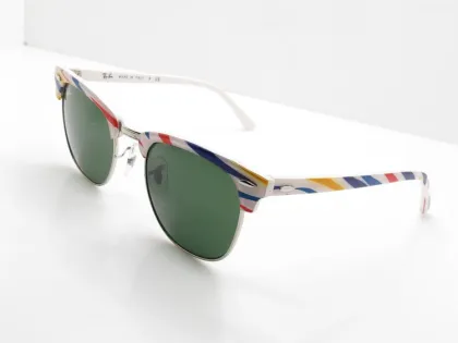 Scratch Resistant Ray Ban Aviator Shield Sunglasses Polarized Glass Lens