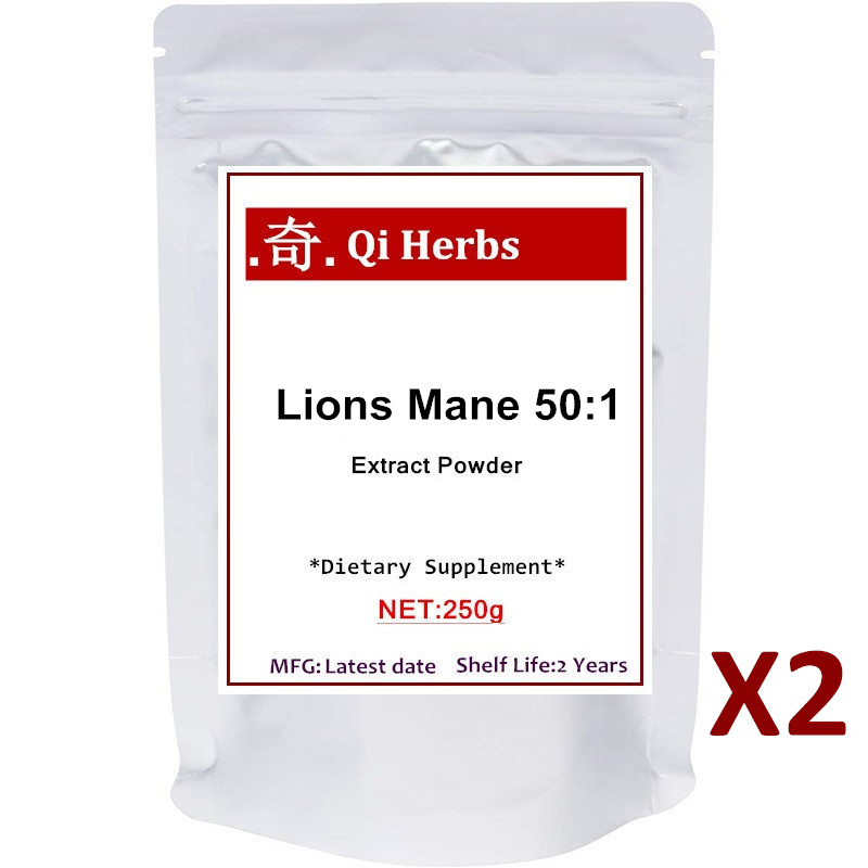 Organic Lions Mane Mushroom Powder (50:1 Extract),Strongly Supports Mental Clarity, Focus, Memory,Nervous System and Antioxidant