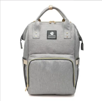 Happy Flute Multifunctional Diaper Backpack for Moms - Black Shoulder Bag