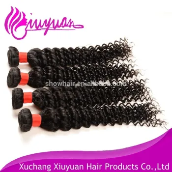 Top Grade deep wave wholesale brazilian virgin sex pussy with hair