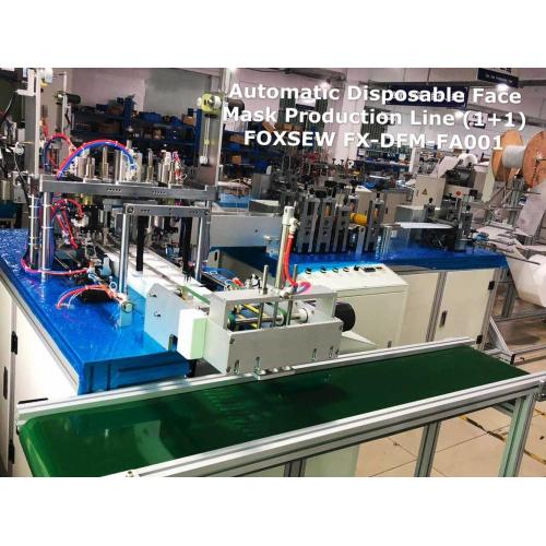 Masque jetable automatique à 3 plis faisant la machine