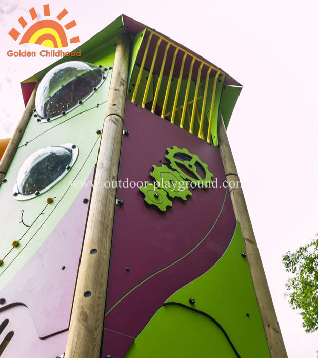 Outdoor Hpl Activity Tower Tube Slide Playground For Sale