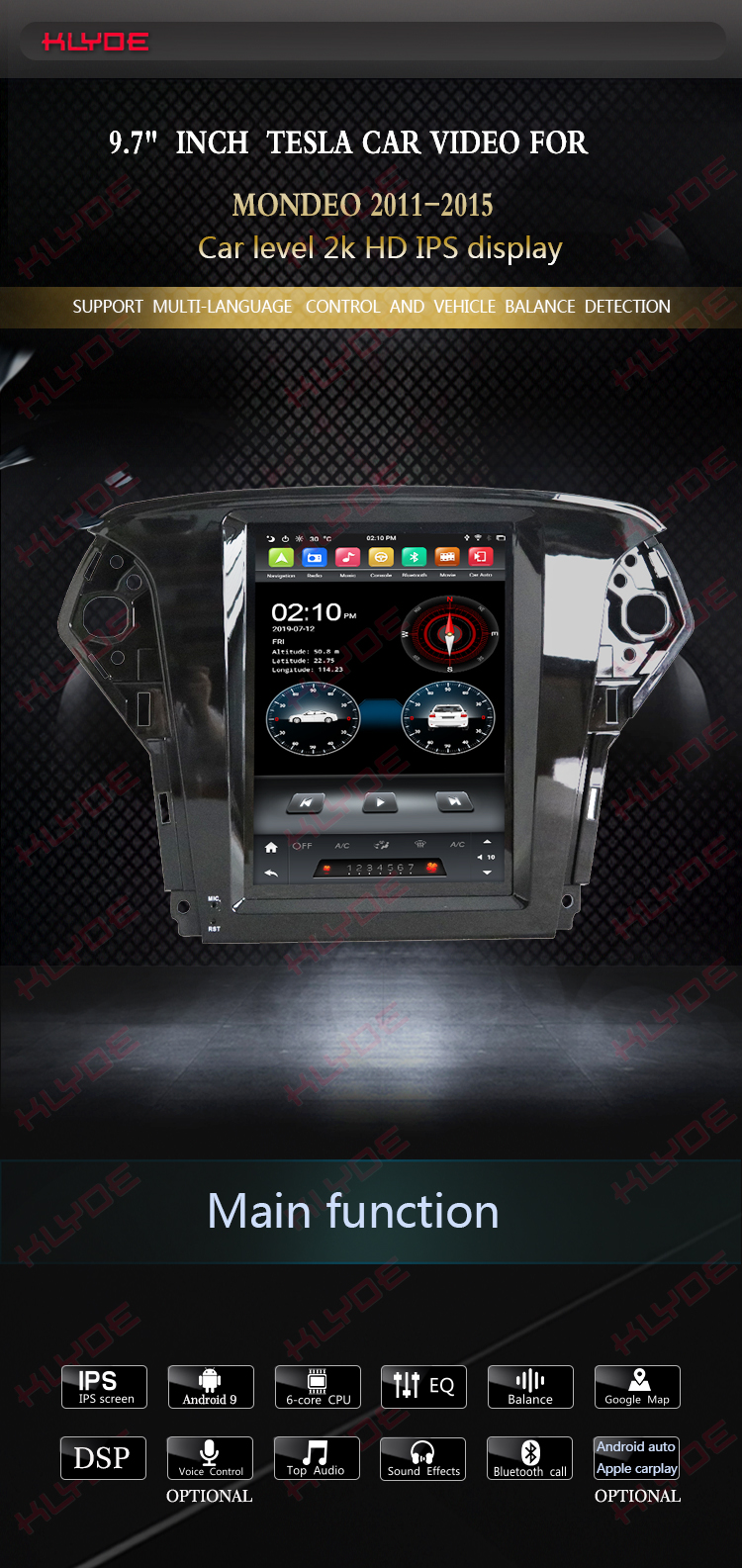 android radio for Ford Mondeo 2011