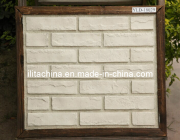 White Classic Thin Brick Tiles, Wall Cladding Decoration Brick Stone (18029)
