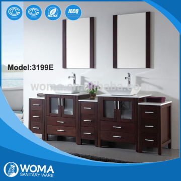 3199E WOMA double sink bathroom vanity wood bathroom accessories