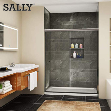Sally Double Sliding Shower Bypass Enmarcado de puertas enmarcadas