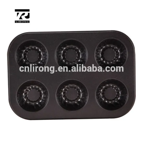 Hot sale Carbon Steel Non-stick 6 Cup Muffin Pan Cookware