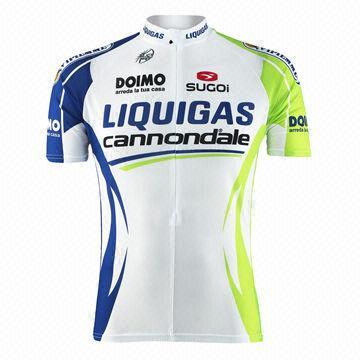 Men's cycling jerseys with short sleeve, with full printed and eco-friendly, breathable, durable