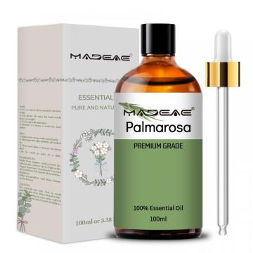 Óleo palmarosa natural 100% puro para antibacterianos antipiréticos