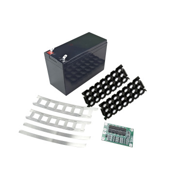 12 V 7AH DIY Lithium Akumentalka - plastikowa obudowa z uchwytem niklu i 3S 40A BMS
