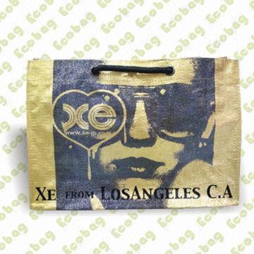 Tote Bag with Printed OPP Film and Laminated with PET Woven Fabric, OEM Orders are Welcome