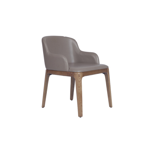 Poliform Grace Dining Chair with Armrest in Leather