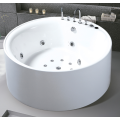 Dimensões redondas da esquina banheira de massagem Whirlpool