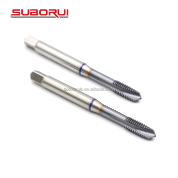 SUBORUI Din 371 HSS E M35 Cobalt M8 1.25 Thread Metric Spiral Pointed Machine Screw Taps