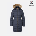 Suni Kürk Başlıklı Yatay Bölme Puffer