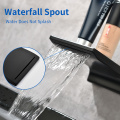 Matte Black Wall Mount Waterfall Faucet Spout