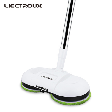 LIECTROUX F528A MOP électrique sans fil avec deux disques à grande vitesse rotatifs