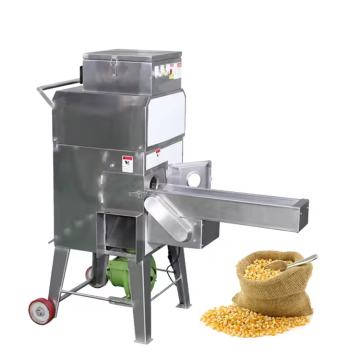 Mesin pengempur jagung manis stainless steel untuk penembakan jagung