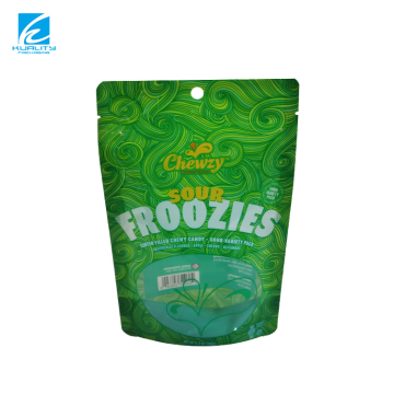 Custom Recycled Laminated Plastic Stand-Up Candy Packaging Bags