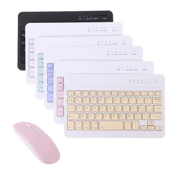 Customized Portable Rechargeable Mini Wireless Keyboard and Mouse Combo for Mobile Devices