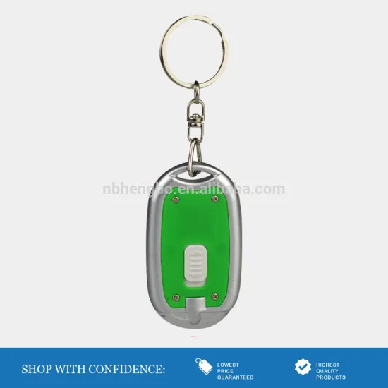 wholesale plastic mixed color cool keychain with led light