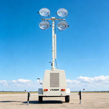 High Efficiency 1000w*4 Light Tower Engine Generator for Night Construction