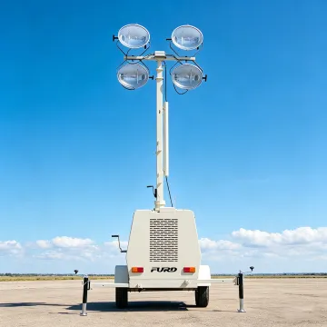 High Efficiency 1000w*4 Light Tower Engine Generator for Night Construction