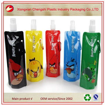 Plastic Foldable Bottle With Spout