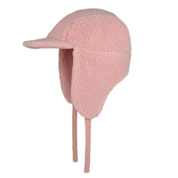 2023 Fashion Custom Pink Fleece Warm Trapper Hat with Visor