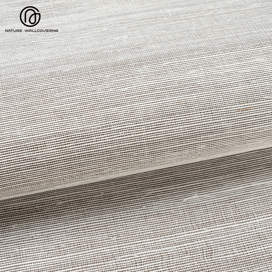 Papier peint en sisal fabriqué à la main SS811 Design de tons gris
