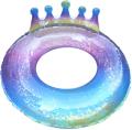 PVC Crown Paillett Vuxen Simring Ring Uppblåsbar Pool