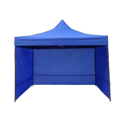 Gazebo Carpa Autoarmable 3x3 Blanco con Pared y Ventanas
