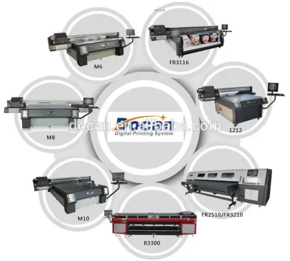 China famous brand large format uv flatbed printer, hybrid uv roll printer, large format digital inkjet uv printer