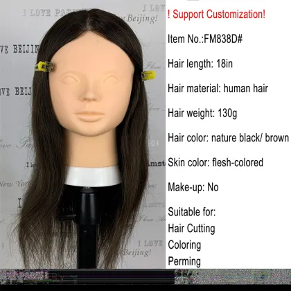 Professional Hairdressing Training Head with Stand