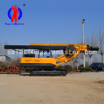High quality 22 meters crawler rotary pile drilling rig with square power rod  for sale