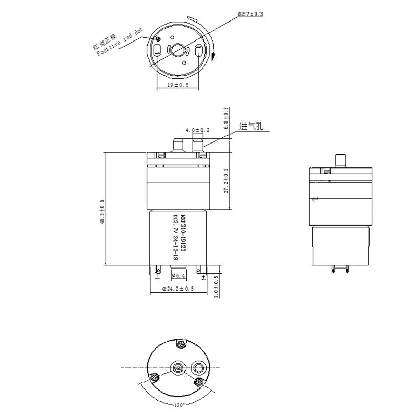 Negative Pressure Vacuum Pump 12v