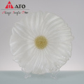 ATO Flower glass plate Charger Plates Glass Plate