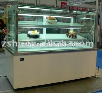 Straight Glass Refrigerated Cake Display (CE approved)