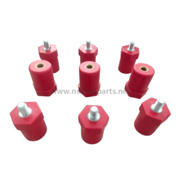 Hot Red Low Voltage Bulk Molding Compound Portable Insulators - Copper Busbar Insulator