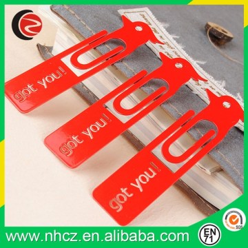 Hollow corrosion Stainless steel bookmarks Customized