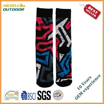 Hot sale custom sublimation polyester socks