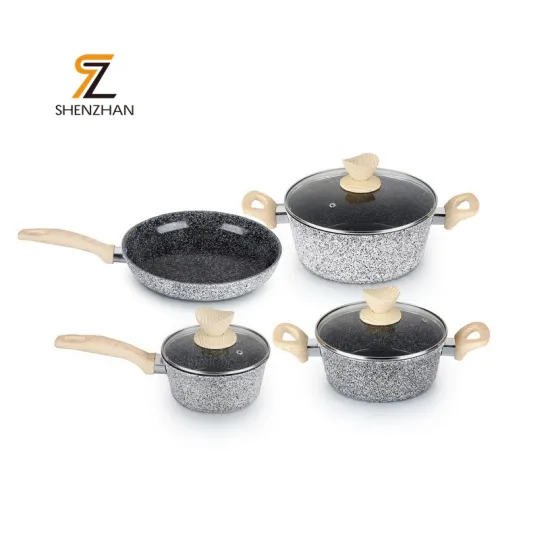 Wholesale 7pcs Aluminum Non-Stick Cookware Set - Healthy Cooking at Affordable Prices