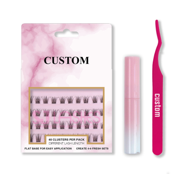 Wholesale Individual Flare Eyelashes for Extensions and Clusters