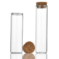 Clear Candy Storage Tubes Glass Vial With Cork